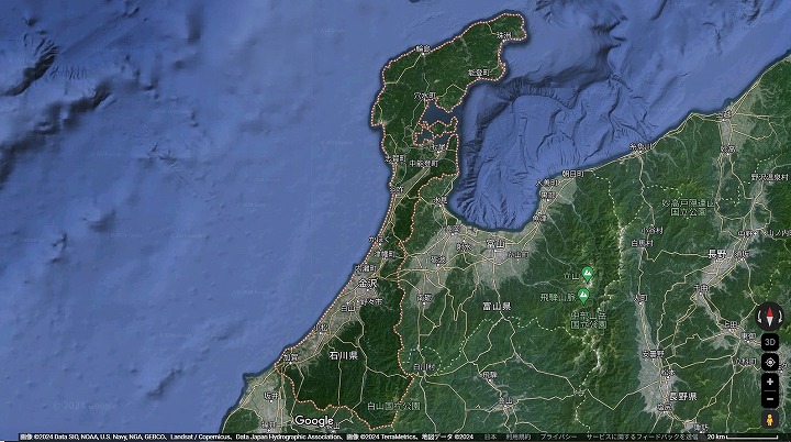 石川県の地図