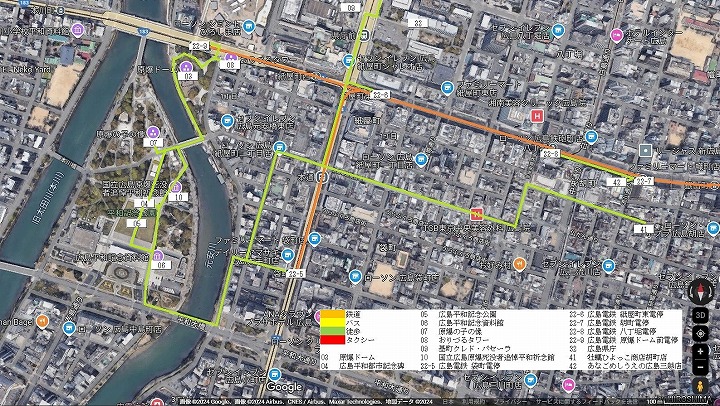 広島市中部の地図