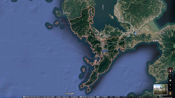 長崎市の地図