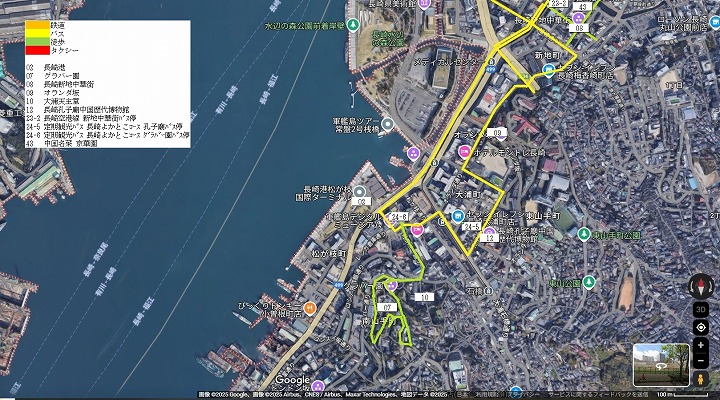 長崎市南部の地図